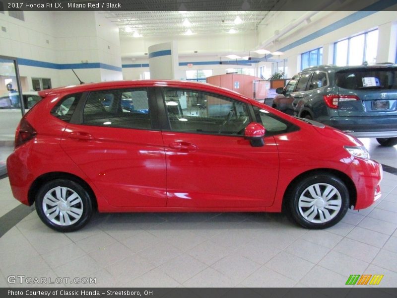 Milano Red / Black 2017 Honda Fit LX
