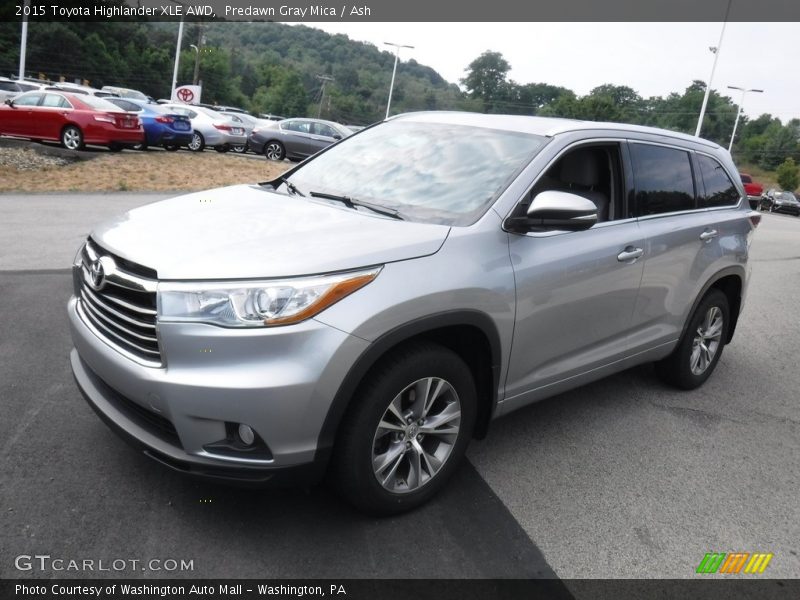 Predawn Gray Mica / Ash 2015 Toyota Highlander XLE AWD