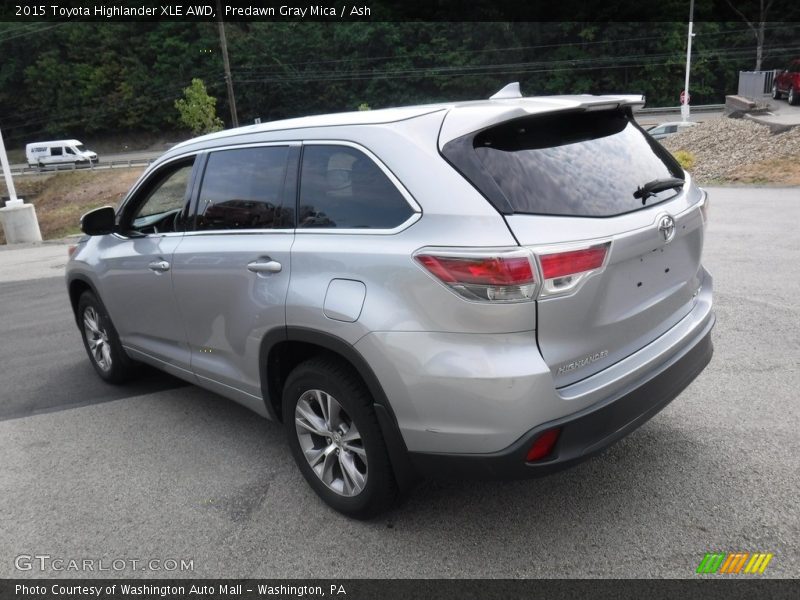 Predawn Gray Mica / Ash 2015 Toyota Highlander XLE AWD
