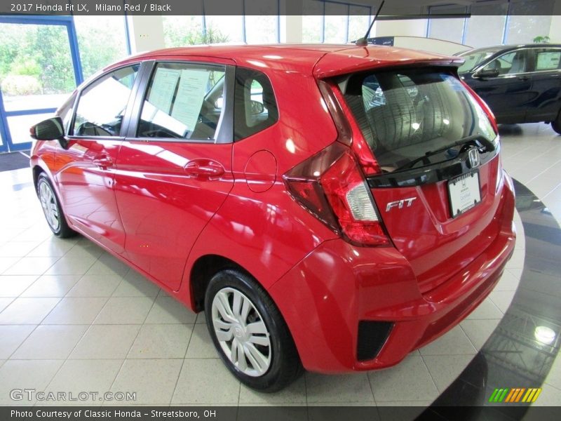 Milano Red / Black 2017 Honda Fit LX