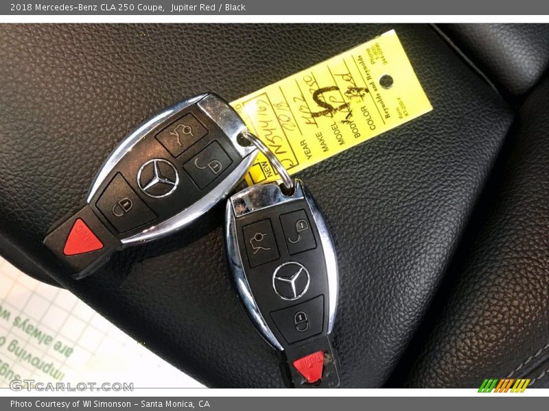 Jupiter Red / Black 2018 Mercedes-Benz CLA 250 Coupe
