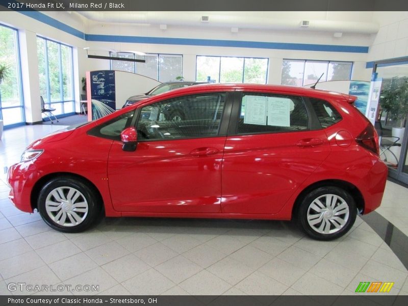 Milano Red / Black 2017 Honda Fit LX
