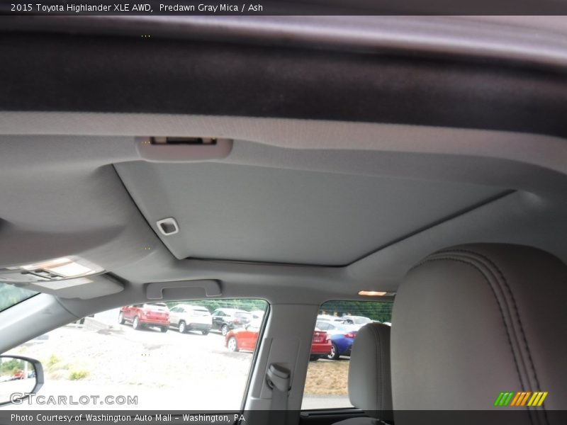 Predawn Gray Mica / Ash 2015 Toyota Highlander XLE AWD