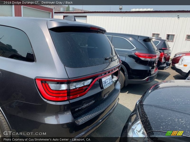 Destroyer Gray / Black 2019 Dodge Durango GT