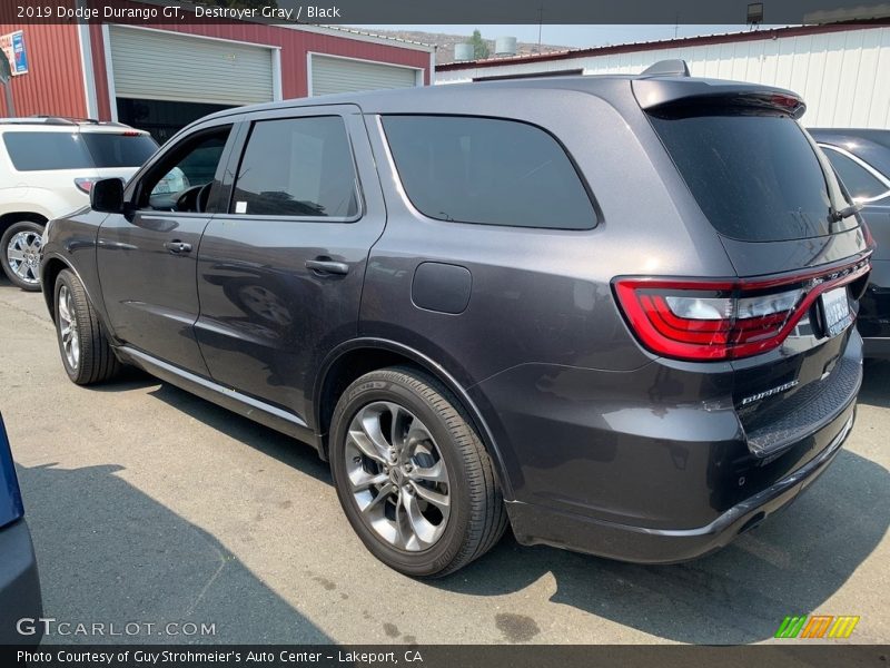 Destroyer Gray / Black 2019 Dodge Durango GT