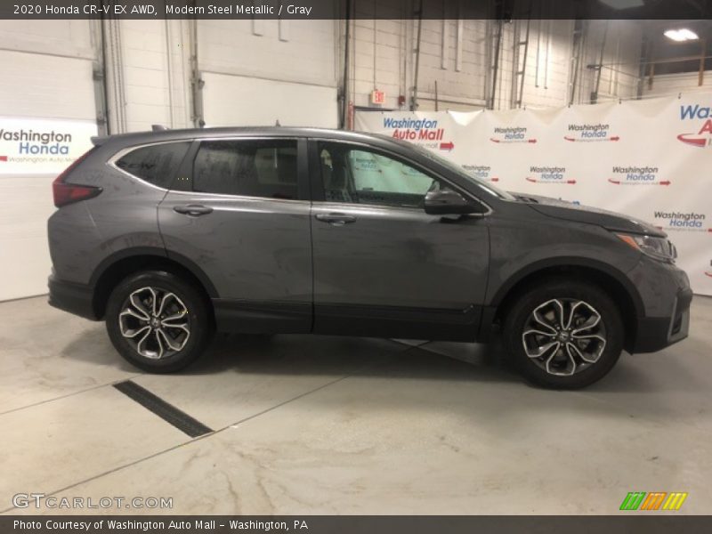 Modern Steel Metallic / Gray 2020 Honda CR-V EX AWD