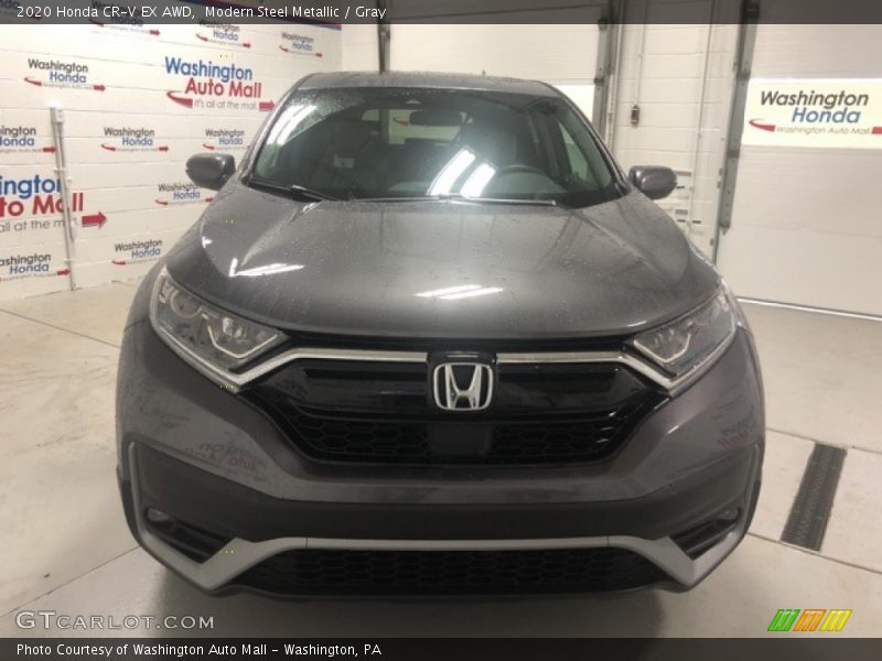 Modern Steel Metallic / Gray 2020 Honda CR-V EX AWD
