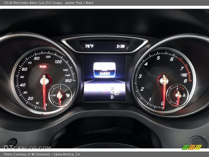 Jupiter Red / Black 2018 Mercedes-Benz CLA 250 Coupe