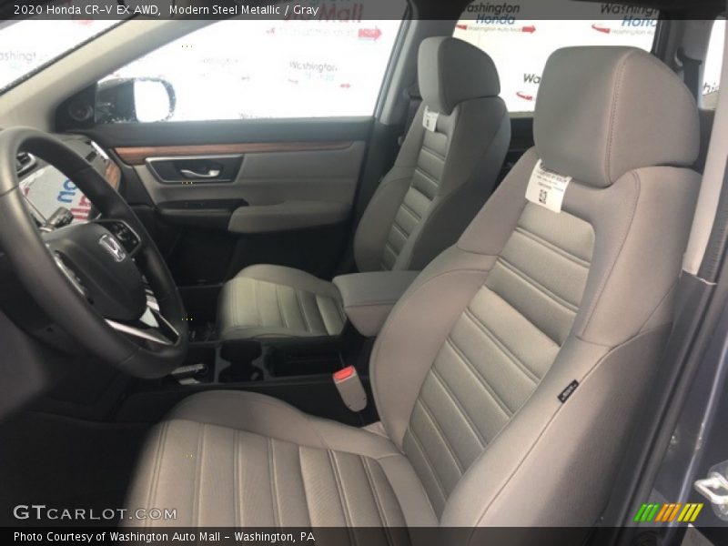 Modern Steel Metallic / Gray 2020 Honda CR-V EX AWD
