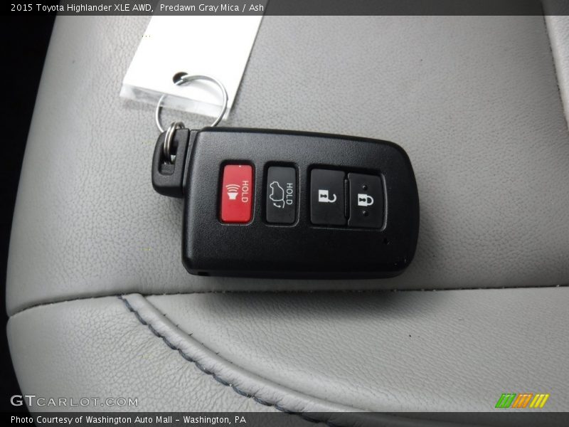 Predawn Gray Mica / Ash 2015 Toyota Highlander XLE AWD