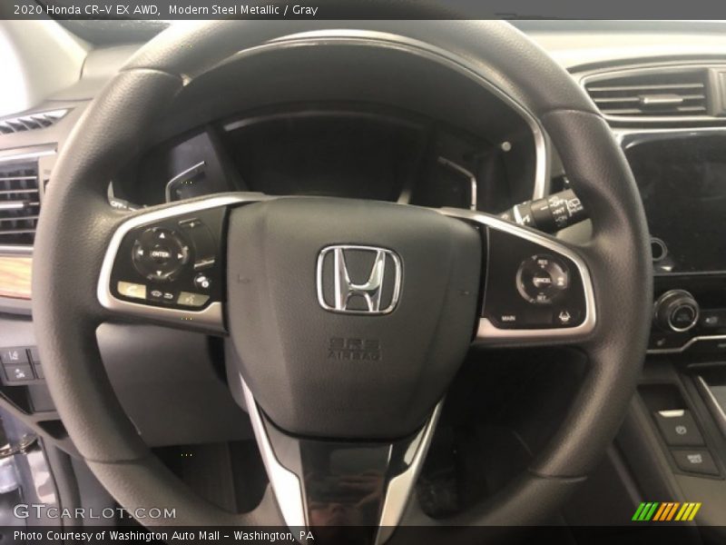 Modern Steel Metallic / Gray 2020 Honda CR-V EX AWD