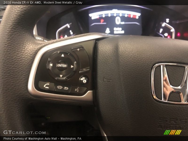 Modern Steel Metallic / Gray 2020 Honda CR-V EX AWD