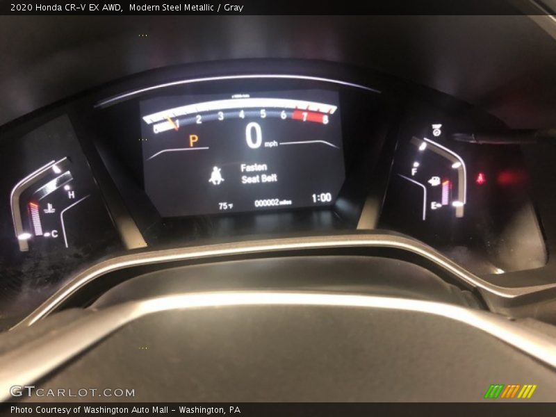 Modern Steel Metallic / Gray 2020 Honda CR-V EX AWD