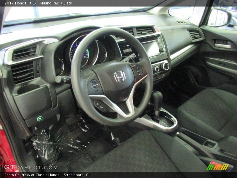 Milano Red / Black 2017 Honda Fit LX