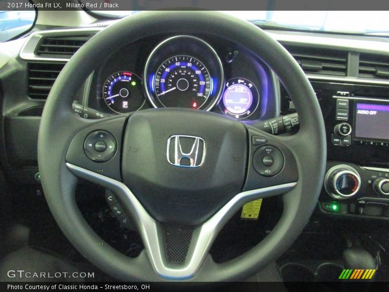 Milano Red / Black 2017 Honda Fit LX