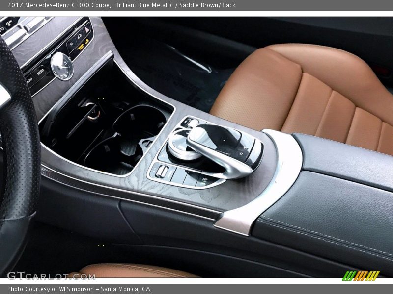 Brilliant Blue Metallic / Saddle Brown/Black 2017 Mercedes-Benz C 300 Coupe