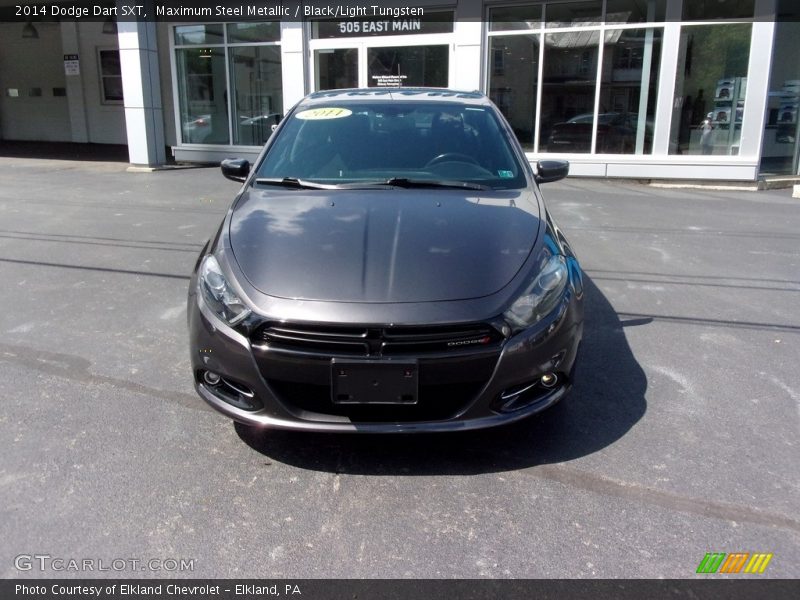 Maximum Steel Metallic / Black/Light Tungsten 2014 Dodge Dart SXT