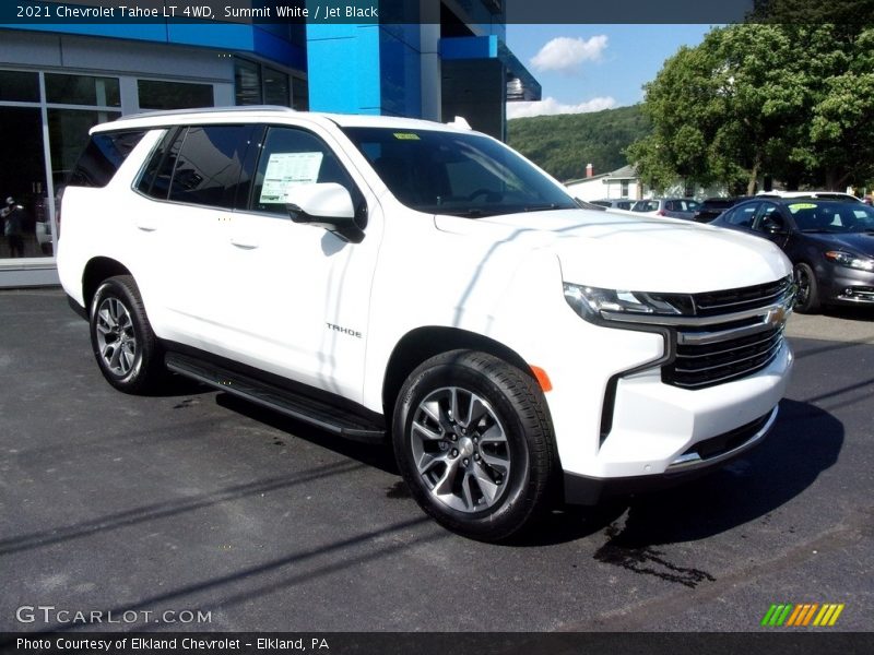 Summit White / Jet Black 2021 Chevrolet Tahoe LT 4WD