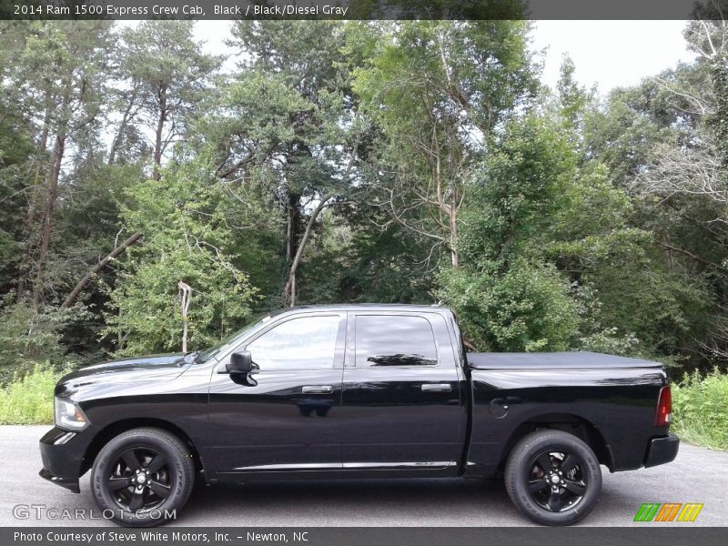 Black / Black/Diesel Gray 2014 Ram 1500 Express Crew Cab