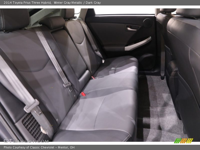 Winter Gray Metallic / Dark Gray 2014 Toyota Prius Three Hybrid