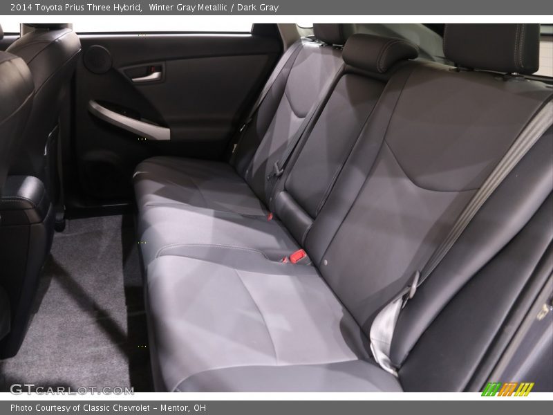 Winter Gray Metallic / Dark Gray 2014 Toyota Prius Three Hybrid