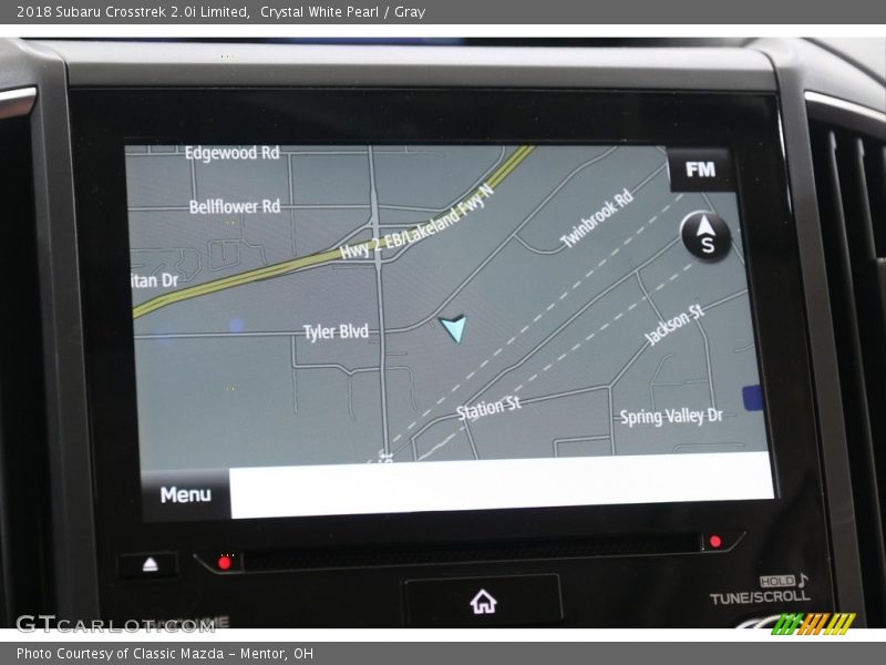 Navigation of 2018 Crosstrek 2.0i Limited
