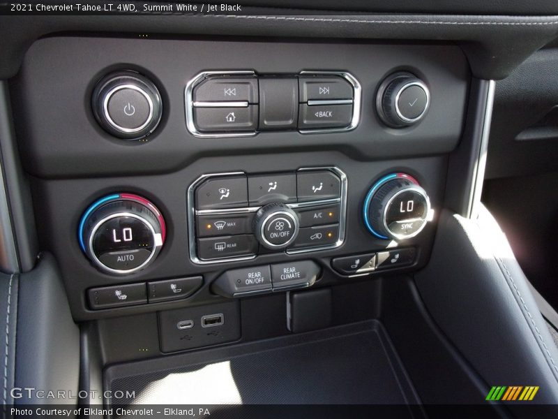 Summit White / Jet Black 2021 Chevrolet Tahoe LT 4WD