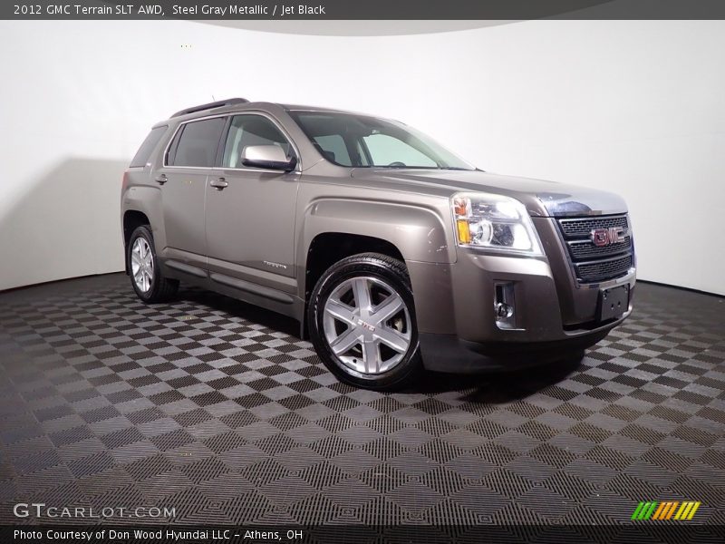 Steel Gray Metallic / Jet Black 2012 GMC Terrain SLT AWD