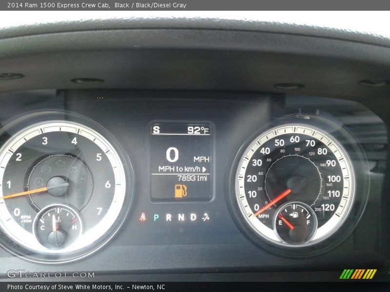 Black / Black/Diesel Gray 2014 Ram 1500 Express Crew Cab