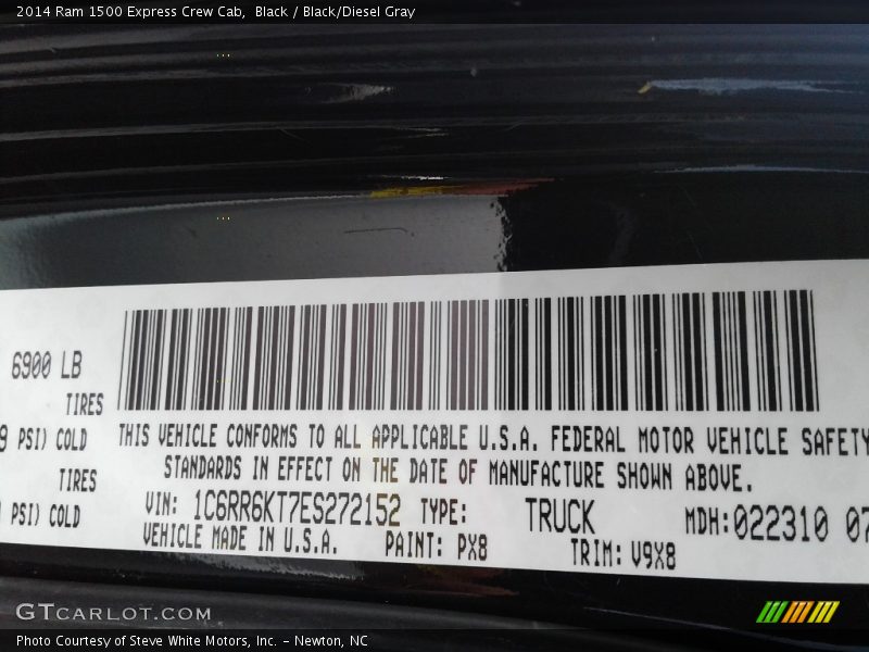 Black / Black/Diesel Gray 2014 Ram 1500 Express Crew Cab