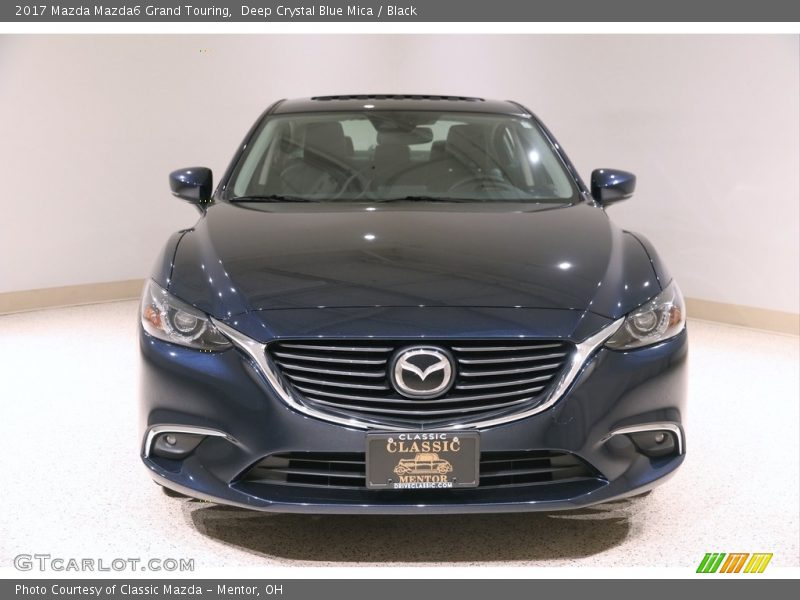 Deep Crystal Blue Mica / Black 2017 Mazda Mazda6 Grand Touring