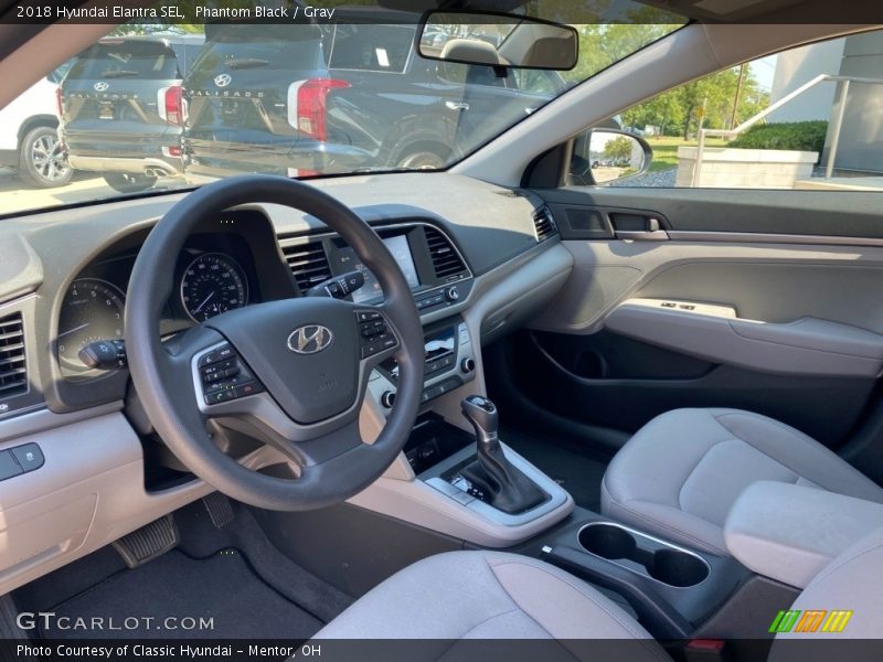 Phantom Black / Gray 2018 Hyundai Elantra SEL