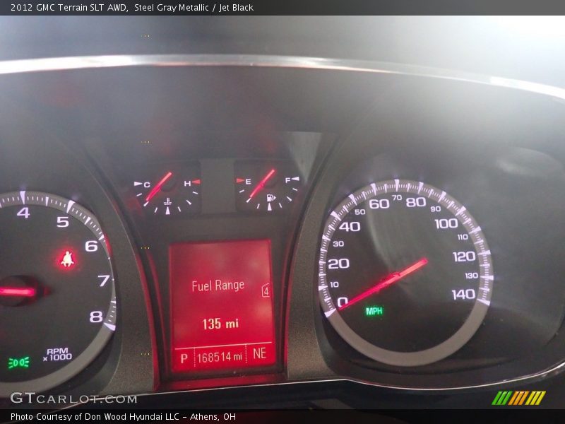 Steel Gray Metallic / Jet Black 2012 GMC Terrain SLT AWD