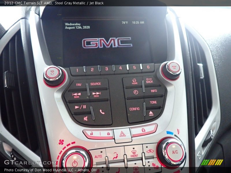 Steel Gray Metallic / Jet Black 2012 GMC Terrain SLT AWD