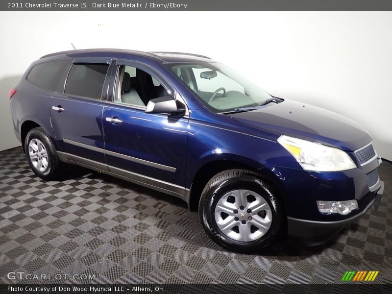 Dark Blue Metallic / Ebony/Ebony 2011 Chevrolet Traverse LS