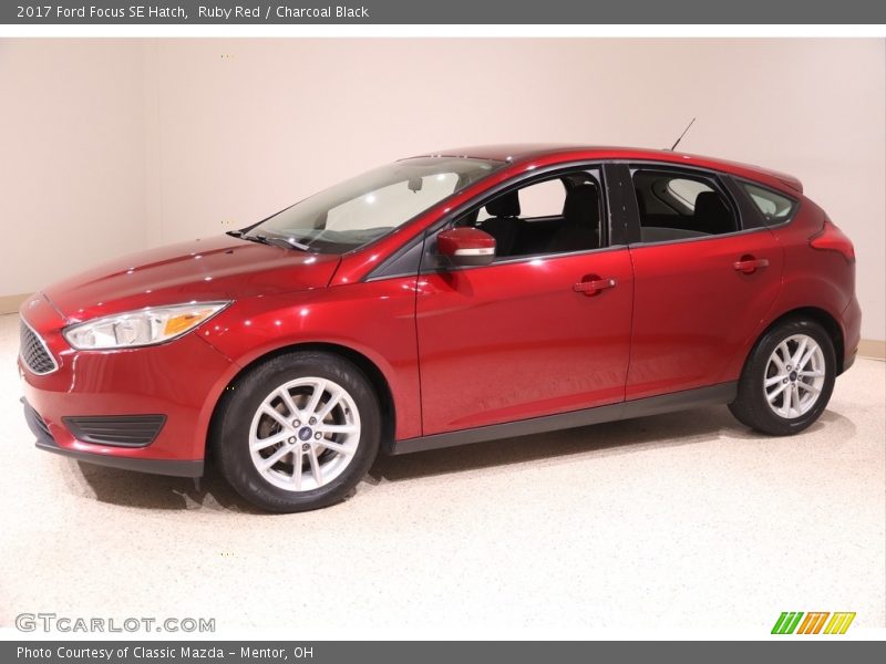 Ruby Red / Charcoal Black 2017 Ford Focus SE Hatch