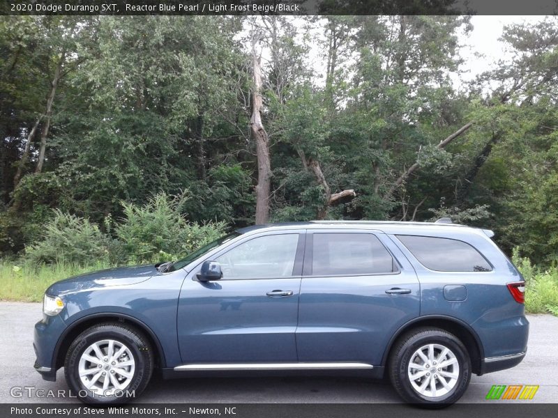 Reactor Blue Pearl / Light Frost Beige/Black 2020 Dodge Durango SXT