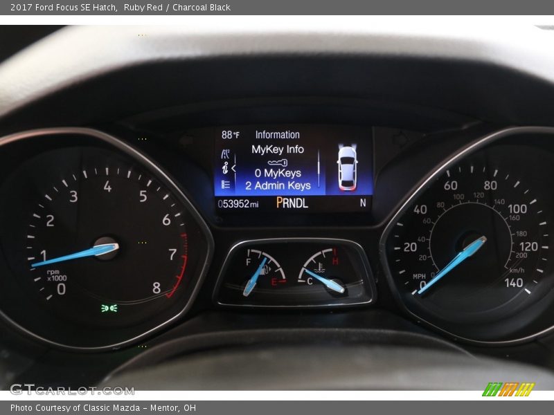 Ruby Red / Charcoal Black 2017 Ford Focus SE Hatch