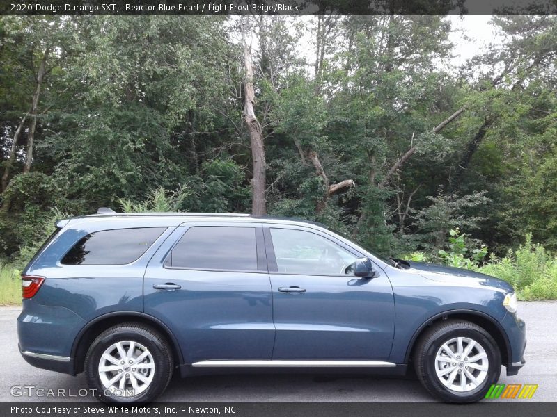 Reactor Blue Pearl / Light Frost Beige/Black 2020 Dodge Durango SXT