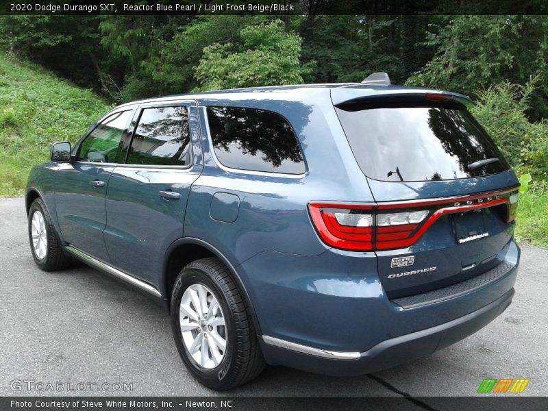 Reactor Blue Pearl / Light Frost Beige/Black 2020 Dodge Durango SXT