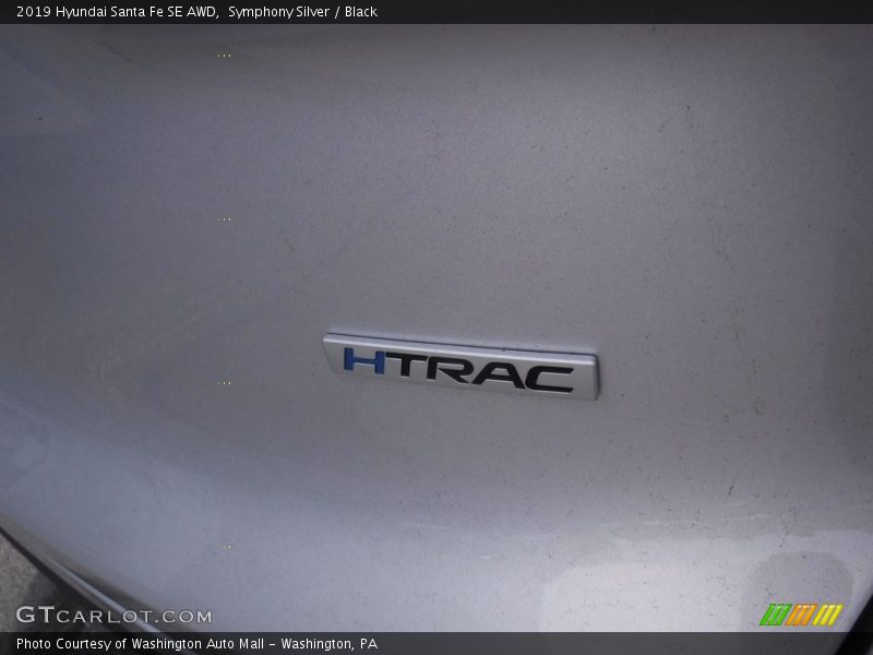 Symphony Silver / Black 2019 Hyundai Santa Fe SE AWD