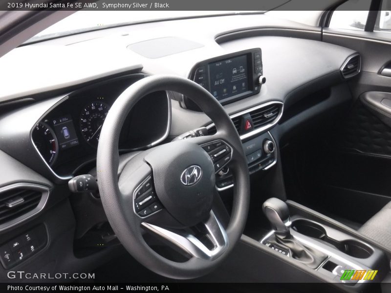 Symphony Silver / Black 2019 Hyundai Santa Fe SE AWD