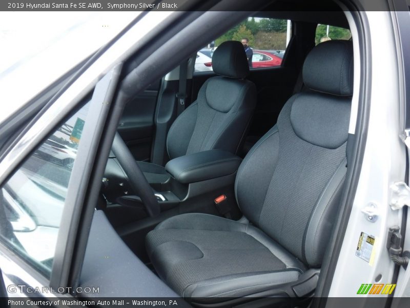 Symphony Silver / Black 2019 Hyundai Santa Fe SE AWD