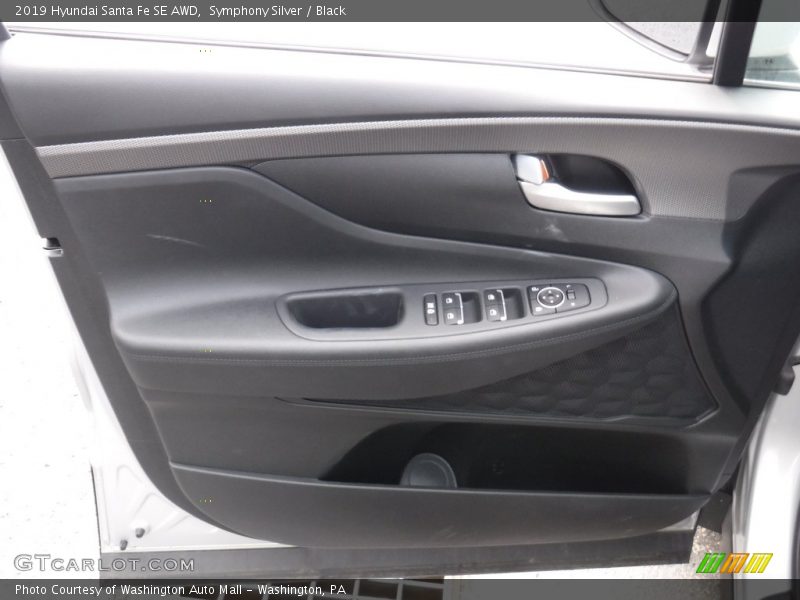 Symphony Silver / Black 2019 Hyundai Santa Fe SE AWD