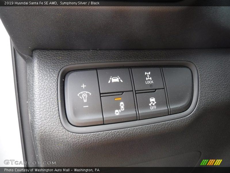 Symphony Silver / Black 2019 Hyundai Santa Fe SE AWD