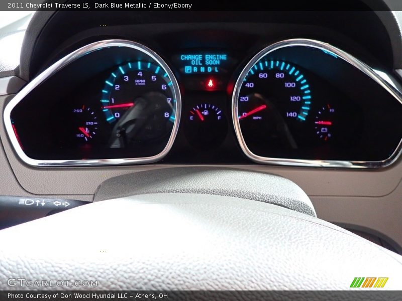 Dark Blue Metallic / Ebony/Ebony 2011 Chevrolet Traverse LS