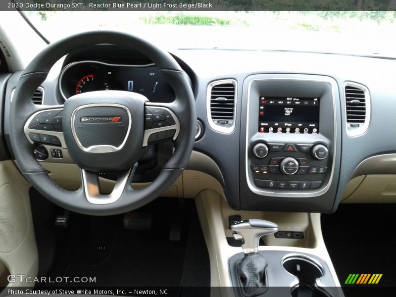Reactor Blue Pearl / Light Frost Beige/Black 2020 Dodge Durango SXT