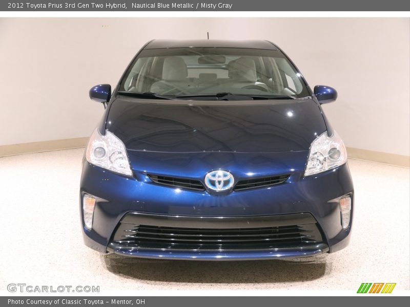 Nautical Blue Metallic / Misty Gray 2012 Toyota Prius 3rd Gen Two Hybrid