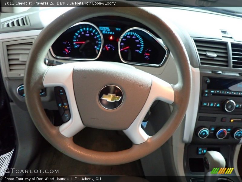 Dark Blue Metallic / Ebony/Ebony 2011 Chevrolet Traverse LS