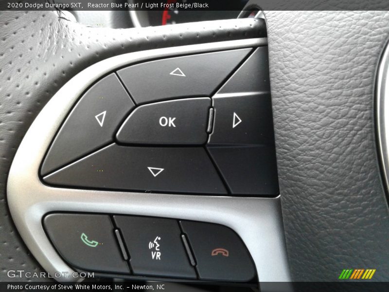 Reactor Blue Pearl / Light Frost Beige/Black 2020 Dodge Durango SXT